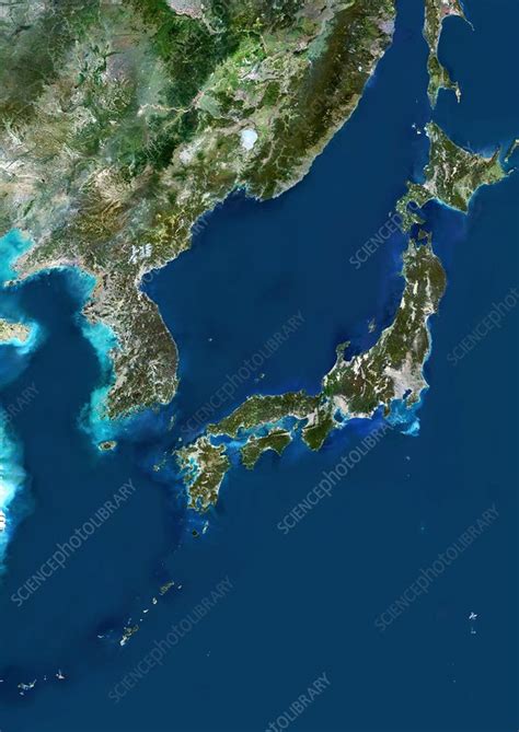 Japan Satellite Image Stock Image C0073145 Science Photo Library