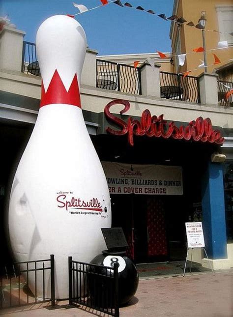 Splitsville Home Of The Worlds Largest Bowling Pin In Tampa Florida