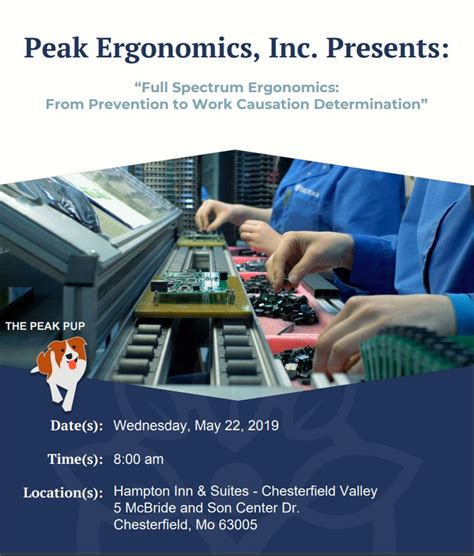 Register Now Full Spectrum Ergonomics Seminar In May 2019 Click For