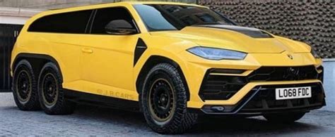 Lamborghini Urus 6x6 Looks Like An Suv Limo Has Offroad Tires