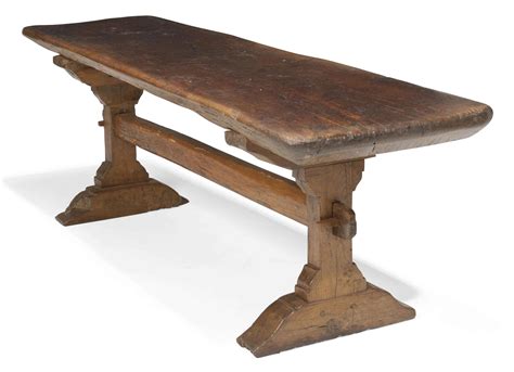An Elizabethan Oak Trestle Table Late 16th Century Trestle Table