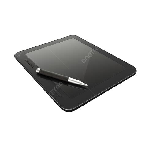 Tablet Pena Ilustrasi 3d Rancangan Grafis Teknologi Png Transparan