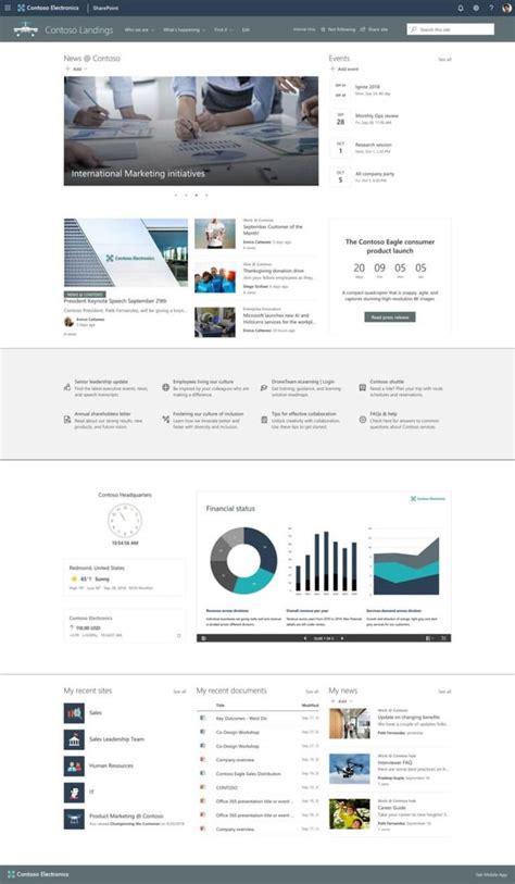 25 Great Examples Of Modern Sharepoint Intranet Microsoft365 Atwork