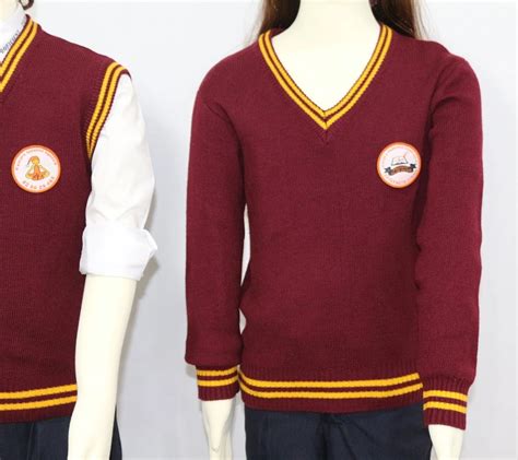 School Kids Unisex Sleeveless Vest School Uniform V Neck Sweater Buy