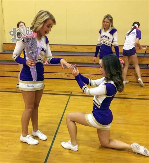 Two Girls Girls Show Cheerleader Girl Cheerleading Polyamory Who