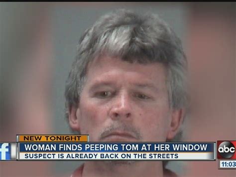 Woman Finds Peeping Tom At Her Window