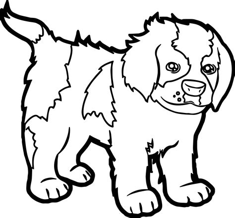 Cartoon Puppy Pictures Puppy Dog Coloring Page | Wecoloringpage.com