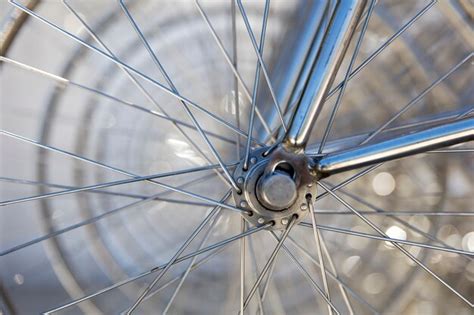 Premium Photo Closeup Of The Bicycle Wheels