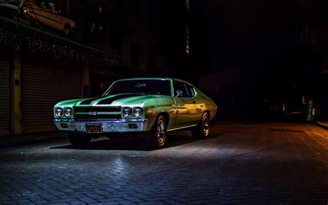 Download Wallpapers Chevrolet Chevelle Ss Muscle Cars 1970 Cars