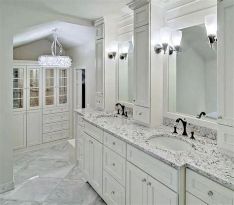 25 Elegant White Bathroom Vanity Ideas You Can Copy White Marble