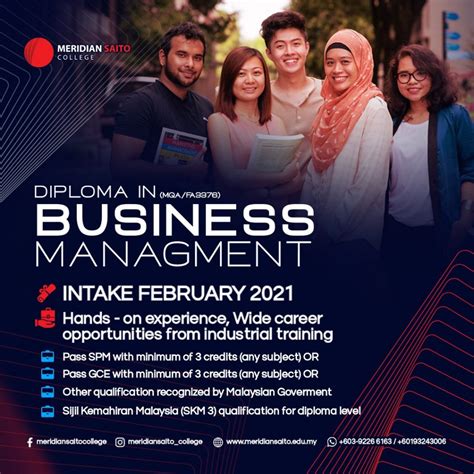 Diploma In Business Management Meridian Saito