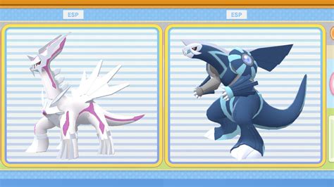 Dialga Palkia Inverted Colors Bdsp Pokemon Brilliant Diamond And