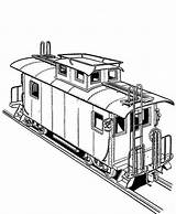 Train Coloring Freight Railroad Bnsf Caboose Printable Getcolorings Template Colorluna sketch template