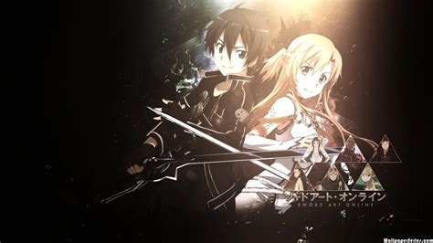 Hd Sword Art Online Anime Kirito And Asuna Wallpaper Download Free