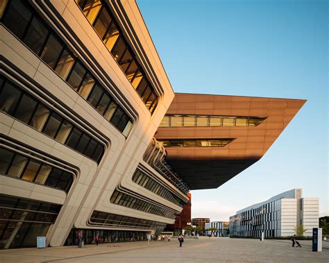 Vienna Exterior University Economics Campus Zaha Hadid Modern