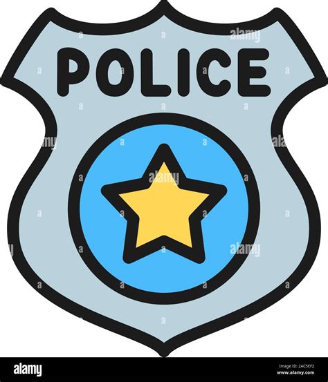 Police Badge Drawing Color Tattoos On Chest Pain