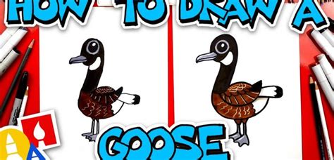 How To Draw A Goose Art For Kids Hub Art For Kids Hub Art For