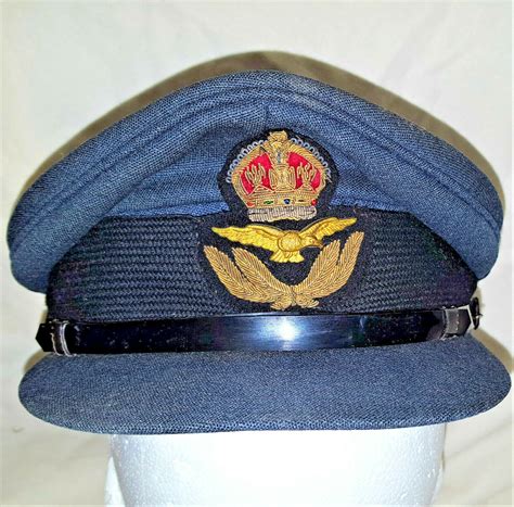 1940s Ww2 Royal Air Force Officers Uniform Peaked Service Cap Hong