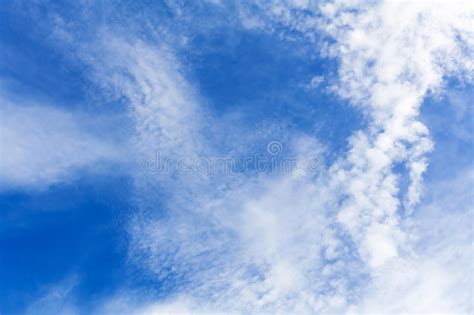 Blank Sky Surface With Small Stock Photo Image Of Clouds Environment