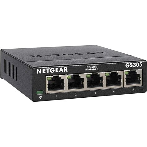 Netgear 5 Port Soho Ethernet Unmanaged Switches Black