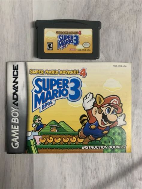 Super Mario Advance 4 Super Mario Bros 3 Gameboy Advance With Manual