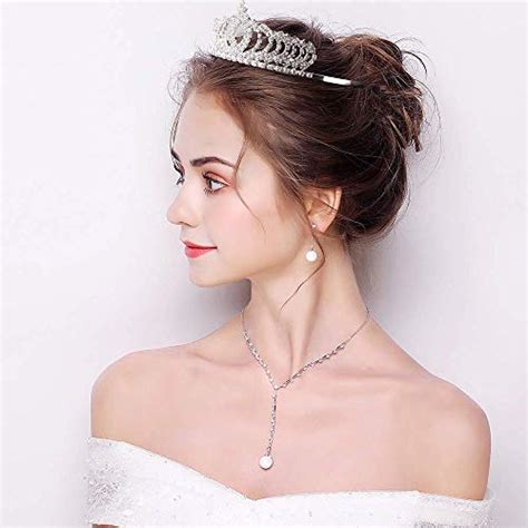 Didder Silver Crystal Tiara Crown For Women 2 Pack Headband Princess Elegant Rhinestone Crown