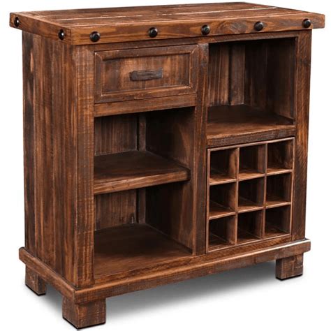 Each rustic curio cabinet with doors is handmade, creating new life out of recycled metal, salvaged and reclaimed pine wood. Crafters & Weavers Westgate Liquor & Wine Cabinet CW8390 ...