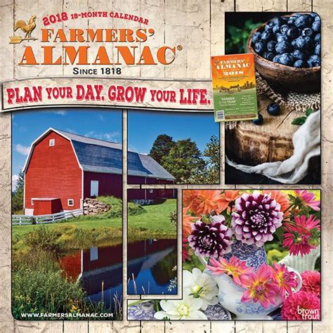 2018 Grow Your Life Calendar Farmers Almanac Store Life Calendar