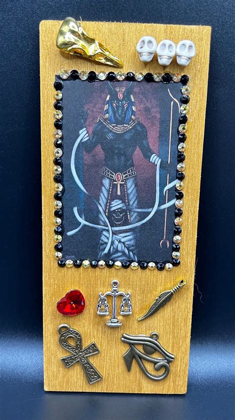 Anubis Altar Piece Anubis Ancient Egypt God Of Death Etsy Canada