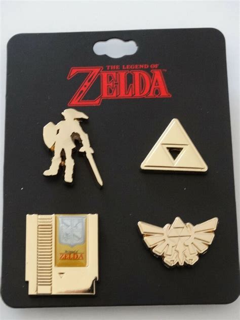 The Legend Of Zelda Video Game Lapel 4 Pin Set Legend Of Zelda Zelda