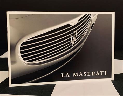 LA MASERATI COMPANY MODEL RANGE BROCHURE COUPE GT SPYDER VINTAGE TROFEO Car Brochure