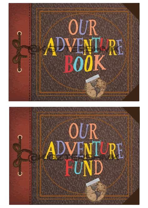 Pixar Up Our Adventure Bookfund Stickerdecal Decoration Pdfpng Etsy