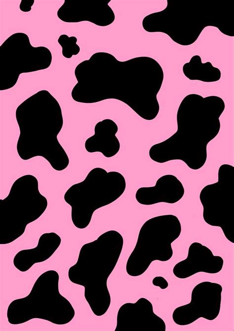 Cute Aesthetic Iphone Pink Cow Print Wallpaper Canvasnexus