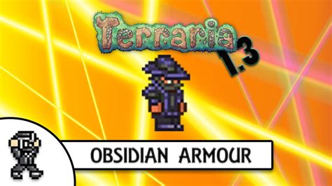 Terraria 13 Obsidian Armour New Pre Hardmode Armour Youtube
