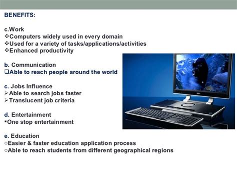 Advantages Of Computer Application Computer Applications The