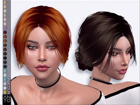 Anto Maggie Hair For The Sims 4 Sims Hair Hairstyle Mod Hair Images