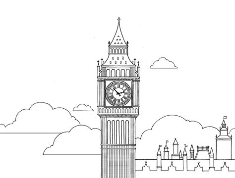 Big Ben Coloring Pages To Download And Print For Free