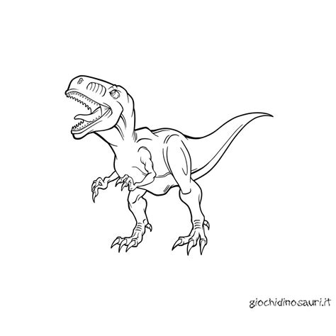 Velociraptor Immagini Da Colorare E Stampare Per Bambini