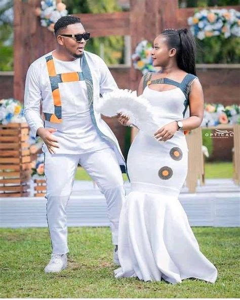African Wedding Outfitbridal Outfitafrican Couples Outfitcouples Matching Outfits