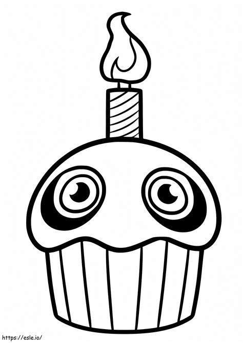 Chica Cupcake Fnaf Coloring Page