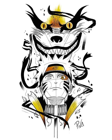GEEKY FLASH On Instagram Naruto Tattoo Design By Brenopiva To Submit Your Work Use The Tag