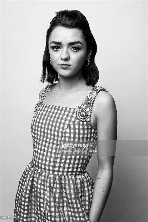 Actress Maisie Williams Poses For A Portraits At The Bafta Tea Party