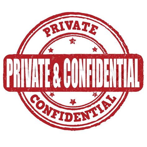 Private And Confidential Stamp