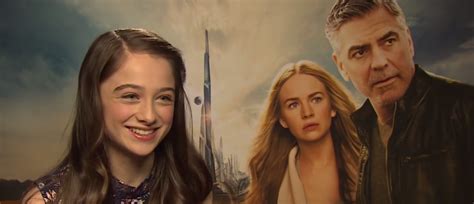 exclusive interview raffey cassidy on working with george clooney in tomorrowland a world