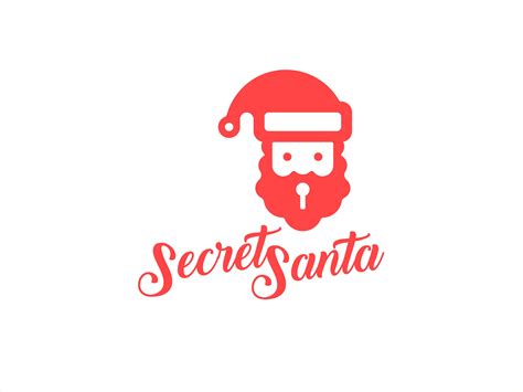 Secret Santa Logo Design Logo Design Santa Secret Santa