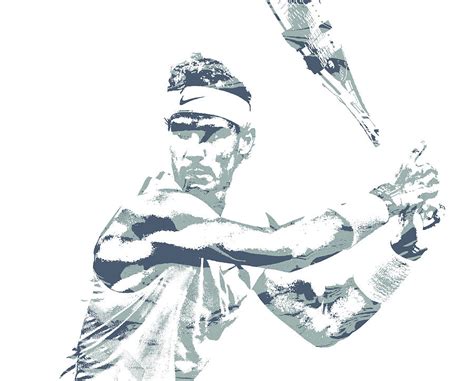 Rafael Nadal Tennis Pixel Art 3 Mixed Media By Joe Hamilton Fine Art