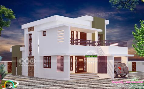 2228 Sq Ft House Left And Right View Rendering Kerala Home Design And