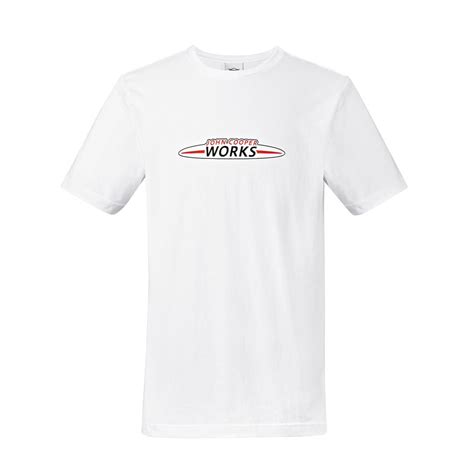 Mini Jcw Mens Logo T Shirt White