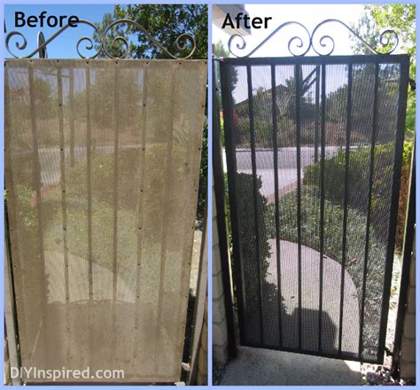 Ideas for your custom metal gate. How to Paint Metal - DIY Inspired