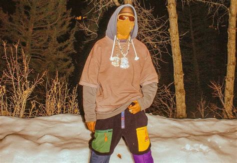 Spotted Travis Scott Stays Snow Ready With Lanvin And Layering Pause